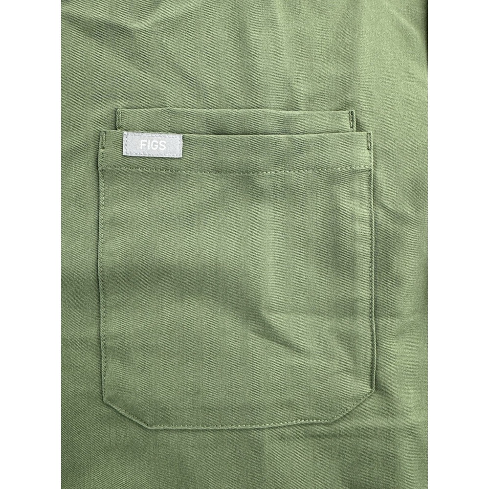 FIGS‎ Scrub Top Mens Sz 2XL Green Leon Technical Collection V-Neck Pocket FM1500 - Picture 3 of 16